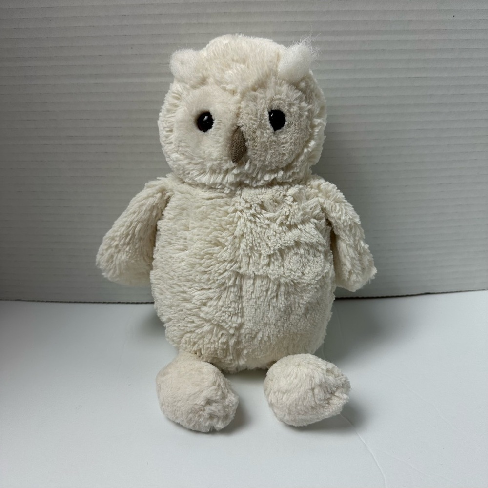 12" JELLYCAT WOODLAND WHITE / IVORY OWL STUFFED ANIMAL PLUSH TOY SOFT
